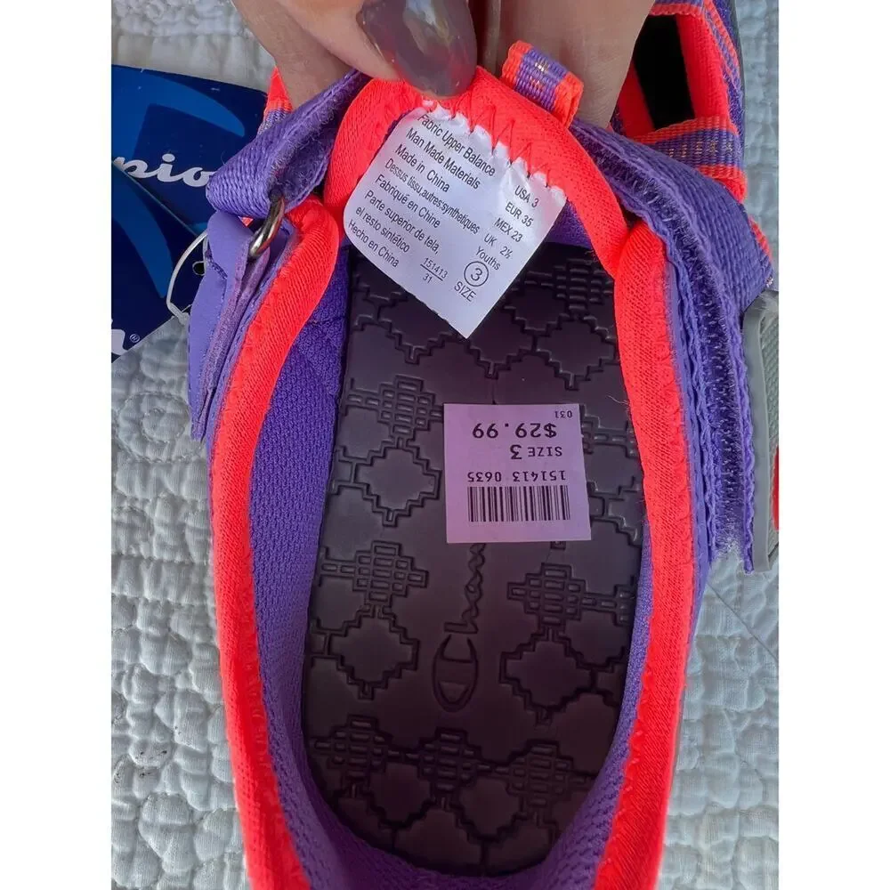 Champion Rainey Rainey purple & coral water sneakers, Children